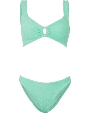 Hunza G Strukturierter Julia Bikini - Grün