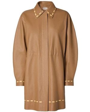 Fendi Jas Met Stikseldetail - Bruin