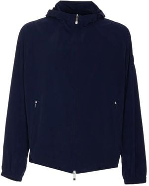 Moncler Zip-Up Bomber Jacket - Blue