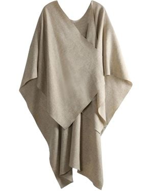 Cortana Asymmetric Poncho - Natural