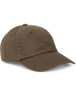 Stone Island Casquette 9100007 À Logo Brodé - Brown