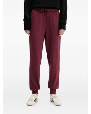 KARL LAGERFELD Logo-Print Drawstring Track Pants - Red