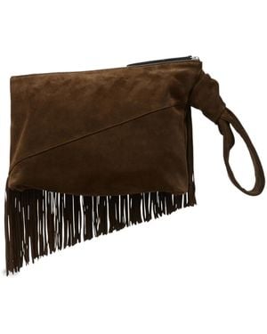 Isabel Marant Faro Clutch Aus Wildleder - Braun