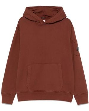 C.P. Company Hoodie À Détail De Verre Signature - Rouge