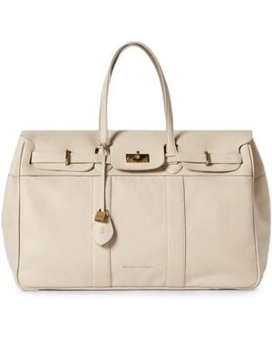 Brunello Cucinelli Sac De Voyage Explorer En Peau De Cerf - Natural