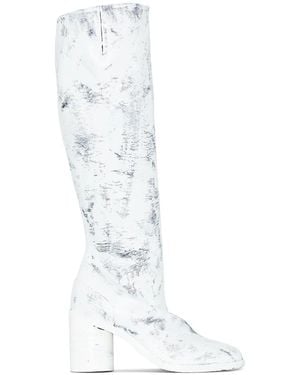 Maison Margiela Bottes Tabi Bianchetto 80 Mm - Blanc