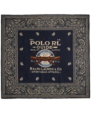 Polo Ralph Lauren Paisley-Print Bandana Scarf - Black