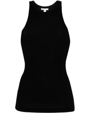 James Perse Top con cuello redondo - Negro