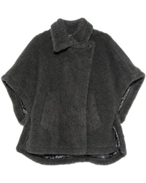 Max Mara Tebe Teddy Cape - Black