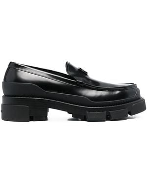 Givenchy Terra Leather Loafers - Black