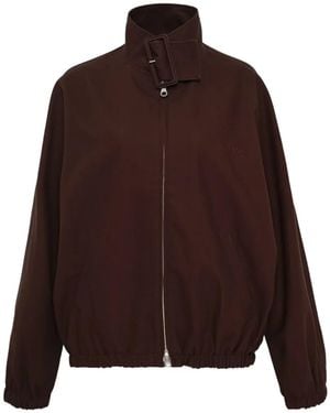 Courreges Zip-Up Bomber Jacket - Brown