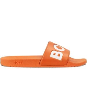 BOSS Logo-Detail Flip-Flops - Orange