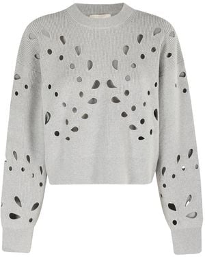 Ulla Johnson Pull À Découpe - Gris