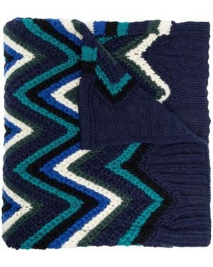 Missoni ジグザグ スカーフ - ブルー