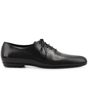 Dries Van Noten Leather Oxford Shoes - Black