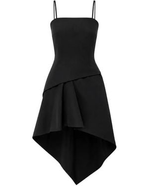 Alexander Wang Asymmetric Ruffled Dress - Black