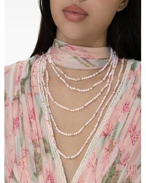 Robinson Pelham Blanc Utopia Beaded Necklace - Pink