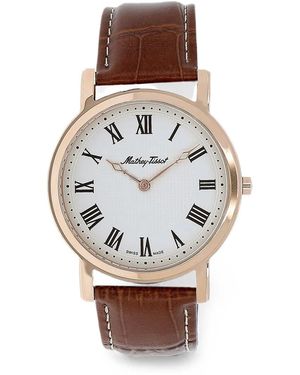 Mathey-Tissot City No Date 42Mm Watch - White
