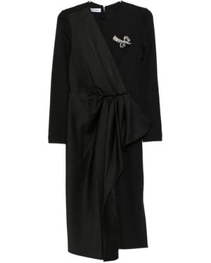 Dice Kayek Robe À Ornements En Cristal - Noir