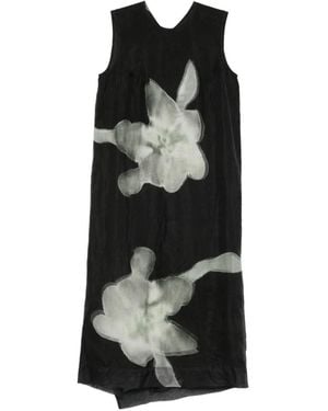 Christian Wijnants Dapos Floral-Pattern Shift Dress - Black