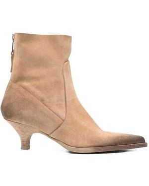 Elena Iachi Bottines À Bout Pointu - Natural
