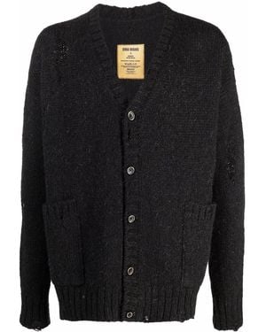 Uma Wang V-Neck Wool Cardigan - Black