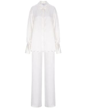 CuAnna Silk Pyjamas - White