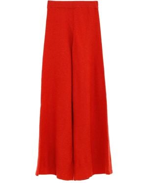 Baserange Knitted Trousers - Red