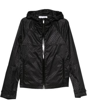 McQueen Zip-Up Hooded Jacket - Black