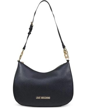 Love Moschino Logo-Plaque Tote Bag - Blue