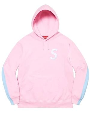 Supreme Embroidered S-Logo Hoodie - Pink