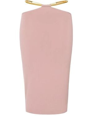Elisabetta Franchi Gürtel-Rock Mit Cut-Out - Pink