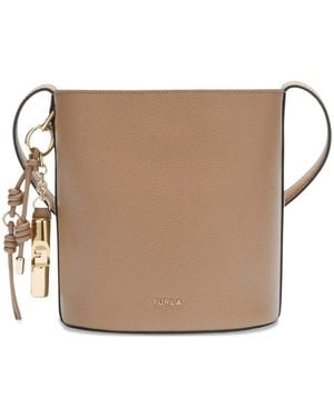 Furla Roxie Pendant Bucket Bag - Natural