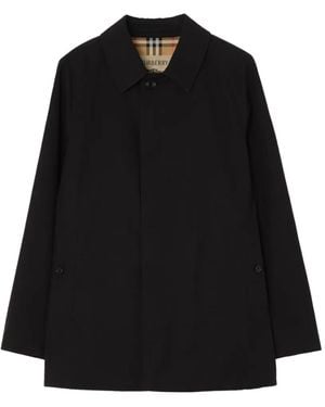 Burberry Extra Korte Gabardine Camden Jas - Zwart