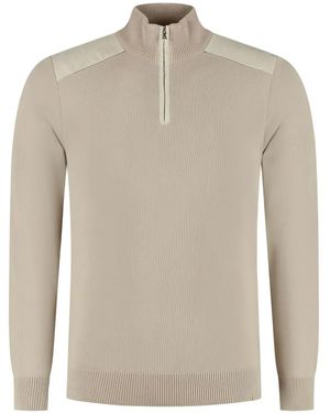 Paul & Shark Pullover mit Reißverschluss - Natur
