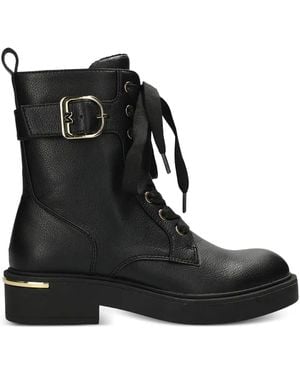 Mexx Botas Con Hebilla Y Cordones - Negro