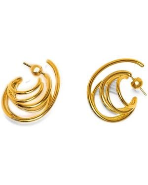 Panconesi Orbit Post-Back-Fastening Earrings - Metallic