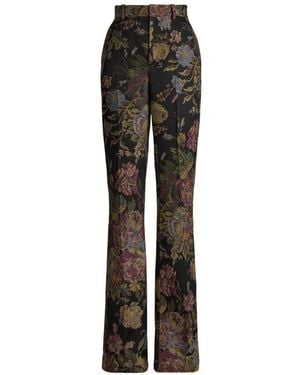 Ralph Lauren Pantalones Wrigley Ii Con Motivo Floral - Negro
