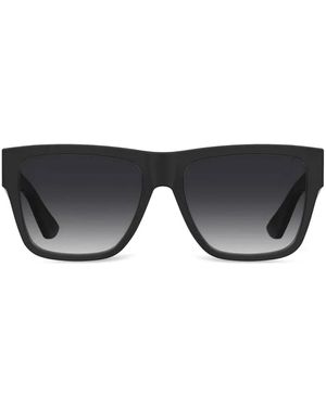 Moschino Eckige Sonnenbrille Mit Logo-Print - Schwarz