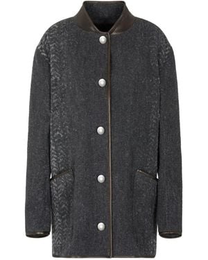 Giorgio Armani Single-Breasted Coat - Black