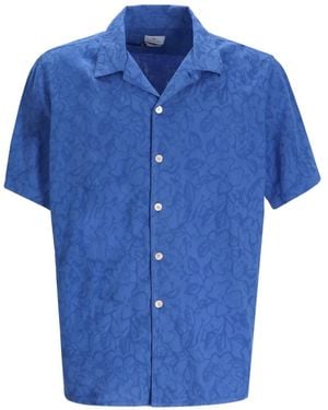 Paul Smith Overhemd Met Bloemenprint - Blauw