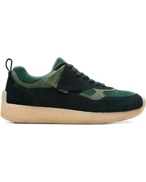 Clarks Lockhill "Dark" Sneakers - Green