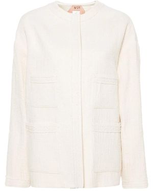 N°21 Open-Front Jacket - Natural
