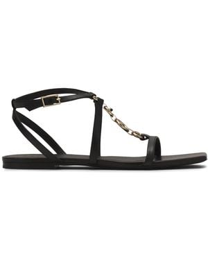 Lanvin Sandalen Met Schakelketting - Zwart