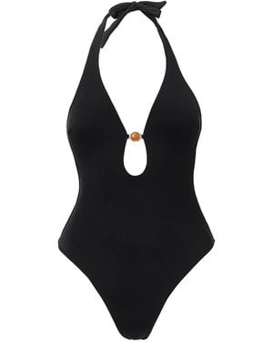 SOFIA ERHAN Isadora Neckholder-Badeanzug - Schwarz