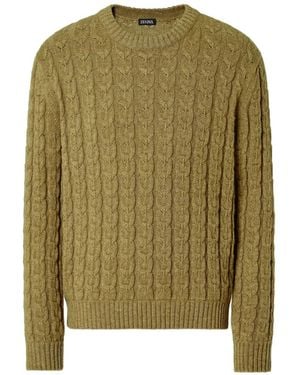 ZEGNA Crew-Neck Jumper - Green
