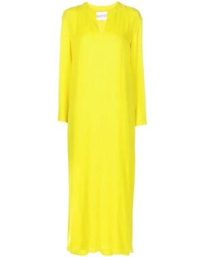 Valentino Garavani V-Detail Mini Dress - Yellow