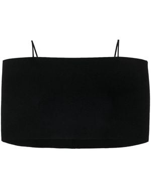 Ambush Black Knitted Band Top