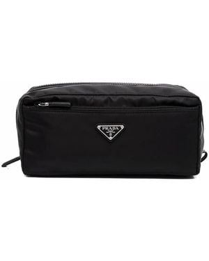 Prada Re-Nylon Toilettas - Zwart