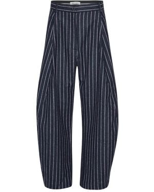 Henrik Vibskov Shady Suiting Pinstripe Wide-Leg Pants - Blue